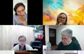 Aspecto de la audiencia preparatoria de este martes contra Nicolás Petro. 