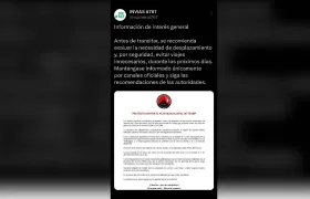 Post publicado en la cuenta adscrita al Invías y que generó la polémica. 