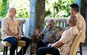 Integrantes del Gran Combo con Rafael Ithier.