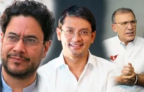 Iván Cepeda, Camilo Romero y Roy Barreras.