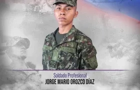 Soldado Profesional Jorge Mario Orozco Díaz.