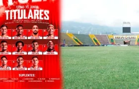 Alineación de Junior.