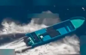 Una de las lanchas atacadas por Estados Unidos. 