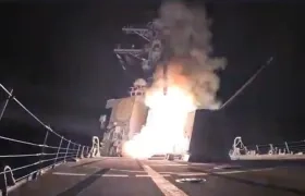 Lanzamiento de un misil por parte de Estados Unidos.