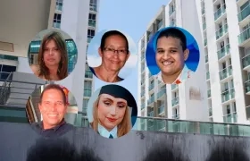 Rostro de las cinco víctimas mortales del incendio en Flores del Recreo. 