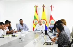 Leyton Barrios y el Gobernador Eduardo Verano.