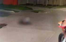 Lugar donde ocurrió el atentado en Baranoa. 