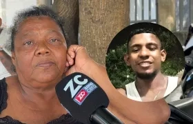 Luz Marina Vázquez y su hijo Brayan Rebolledo Vásquez.