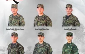 Los militares asesinados.