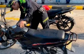 Recuperación de moto robada en Barranquilla. 