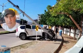 Néstor Moisés Santamaría Bastidas, la víctima mortal, y el lugar de los hechos.