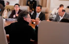 Gustavo Petro en consejo de ministros