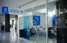 Oficina de pasaportes en la Gobernación del Atlántico.