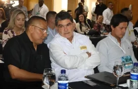 El Personero de Pereira, Leonardo Reales; el Procurador General de la Nación, Gregorio Eljach, y el Personero de Barranquilla, Miguel Alzate.