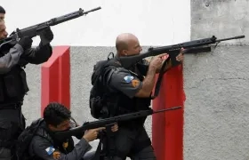 Policías en un operativo en Río de Janeiro. 