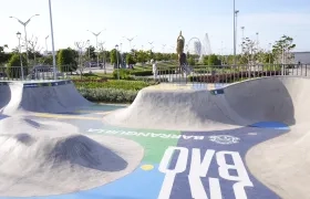Pista de skatepark en el Gran Malecón del Río.