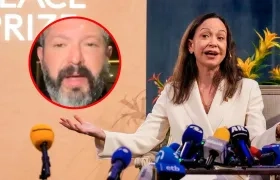 Bryan Stern y María Corina Machado.