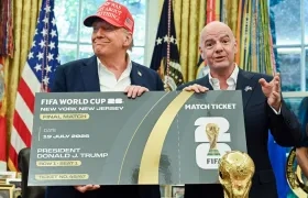 El presidente de los Estados Unidos, Donald Trump, y el presidente de la FIFA, Gianni Infantino.