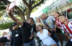 El Alcalde Alex Char estuvo acompañado de Jermein Peña.