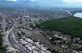 Panoramica aérea de la variante de Ciénaga. 