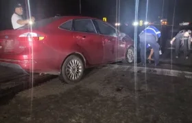 Vehículo en que se desplazaba Jossimar Calvo