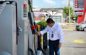 Labores de inspección a las estaciones de servicio. 