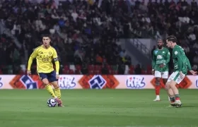 Cristiano Ronaldo durante el partido del Al Nassr contra Al Ettifaq.