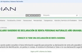 Página web de la Dian.