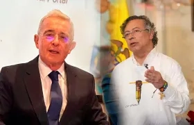 Álvaro Uribe Vélez y Gustavo Petro.