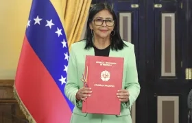 Delcy Rodríguez, Presidenta encargada de Venezuela.