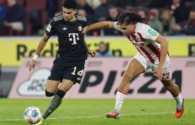 Luis Díaz durante el partido.