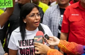 Delcy Rodríguez, Presidenta encargada de Venezuela.