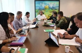 Consejo de seguridad realizado en la Alcaldía de Puerto Colombia. 