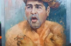 Retrato al óleo de Cecili Avendaño, elaborado por el maestro Ortegón