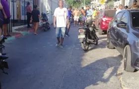 Lugar del ataque a bala en el barrio La Sierrita. 