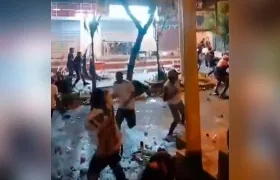 Trifulca ocurrida el 1 de enero en el Bulevar de Costa Hermosa. 