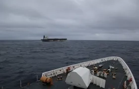 El buque interceptado.