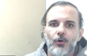  Álvaro Felipe Rivera Ramírez durante la audiencia virtual de legalización de captura de este lunes. 