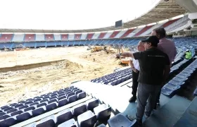 El Alcalde Char junto a Ramón Jesurun, presidente de la FCF.