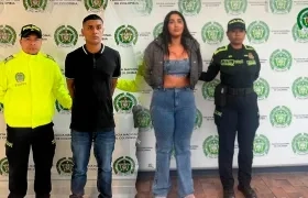 Chilari Dayana Hernández y Johan Alexander Cadena, los capturados.