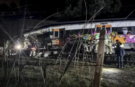 Choque de tren en Barcelona