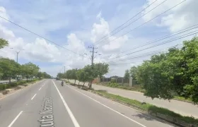 Zona donde se registró el ataque sicarial.