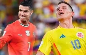 Cristiano Ronaldo y James Rodríguez.