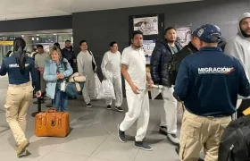 Los colombianos que llegaron al país este viernes.