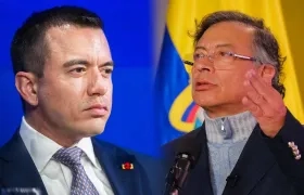 Daniel Noboa y Gustavo Petro.
