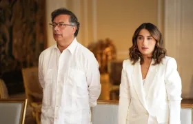 El Presidente Gustavo Petro y Laura Sarabia.