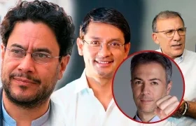 Iván Cepeda,  Camilo Romero,  Daniel Quintero y Roy Barrera 