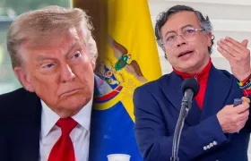 Donald Trump y Gustavo Petro 