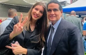 Camila Fabri y Alex Saab.