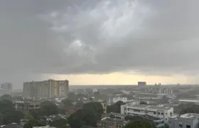 Fuerte aguacero en Barranquilla